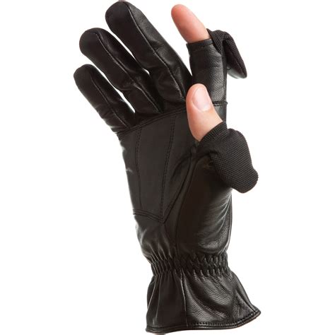 Freehands Men's Leather Gloves (X-Large, Black) 41011MX B&H