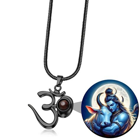 Shiva Om Pendent With Adi Yogi Photo – Splash