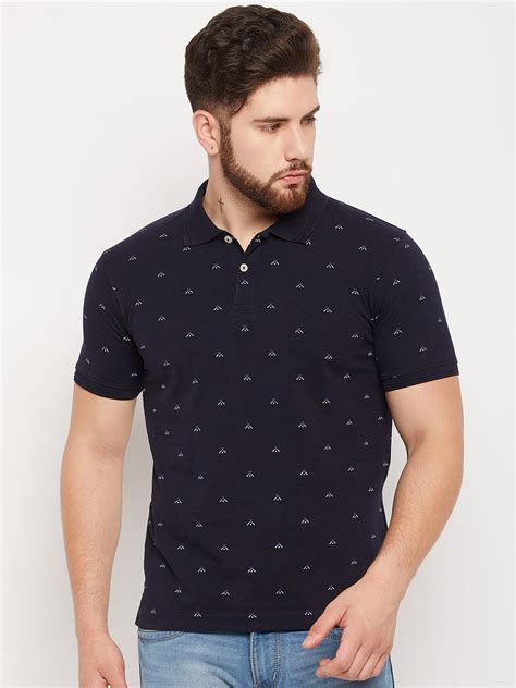 Men Navy Polo T-Shirt – Cantabil