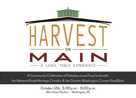 Event Postcard for Harvest on Main – Badgerbear Design