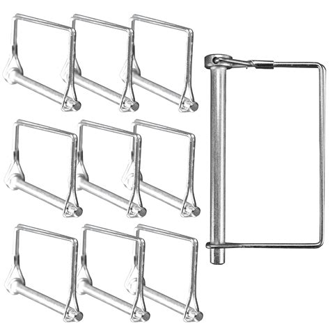 Harrier Hardware 10-Pack Square PTO Shaft Canopy Locking Hitch Pin, 5/ ...