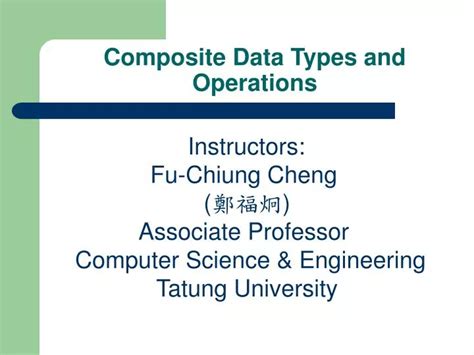 Image result for Composite Data Type