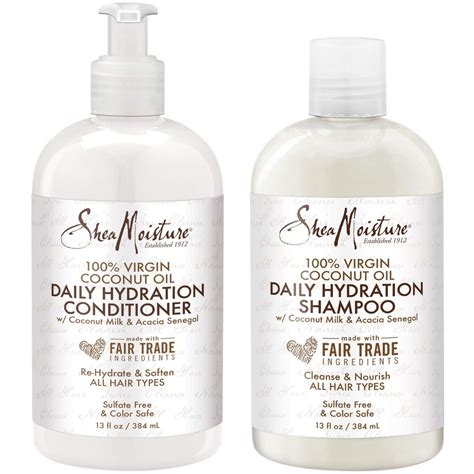 SHEA MOISTURE 100% Virgin Coconut Oil Daily Hydration Shampoo ...
