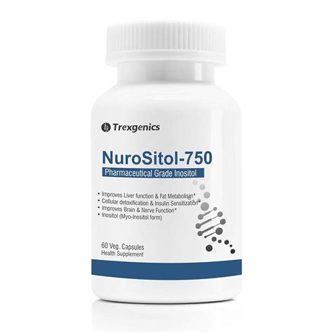 Buy Trexgenics® NUROSITOL-750 Inositol-750 mg Pharmaceutical High ...