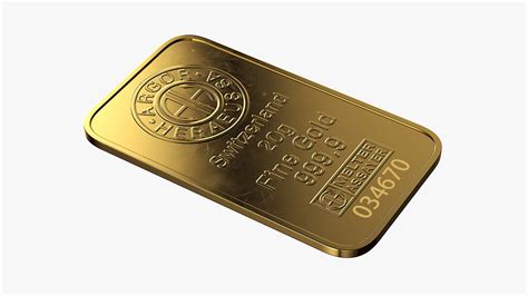 3D Swiss Gold Bar Ingot Model - TurboSquid 2303790