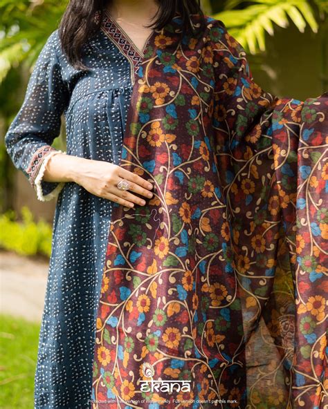 Radiant Kalamkari Dupatta – Ekana Label