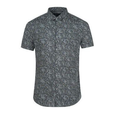 Buy Men Light Olive Prints Short Sleeve Casual Shirts Online - 339112 ...