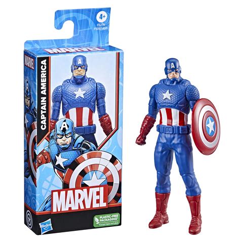 Buy Marvel Classic Captain America 6 inch Value Figure for Ages 5 ...