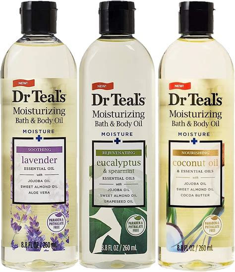 Dr. Teals Mothers Day Bath & Body Oil Variety Gift Set (3 Pack, 8.8oz ...