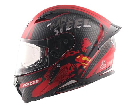 Axor Hunter DC Superman ISI ECE and DOT Certified Gloss Finish Full ...