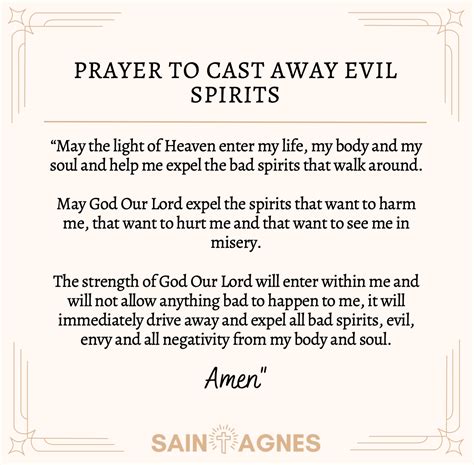 8 prayers to cast out demons and expel evil spirits with images – Artofit