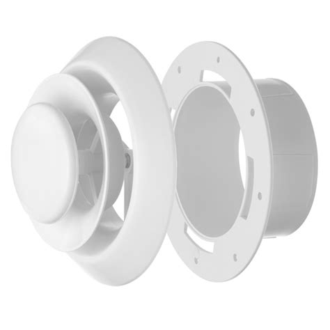 IMPERIAL 6-in x 6-in 2-way Abs Resin Sidewall/Ceiling Diffuser in White ...
