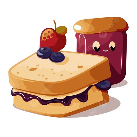 Peanut Butter And Jelly Sandwich Drawing