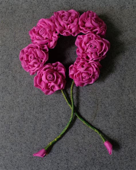 Light Pink Gulab Gajra – Pure Ghee Designs