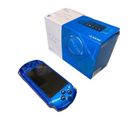 Blue PSP 3000 w/Box Bundle Complete - Modded Custom Firmware (CFW)