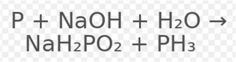 Complete the reaction. P + NaOH +H2O - Brainly.in