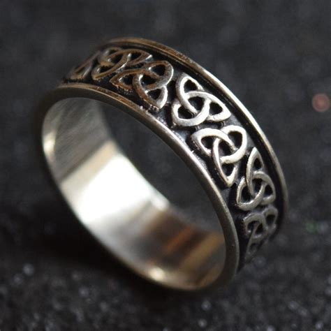 Trinity Knot Ring Trinity Knot Jewelry Celtic Ring His and - Etsy