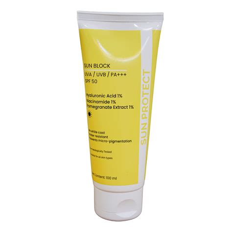 Dr G Sun Block SPF 50: Broad-Spectrum Sunscreen | Shields UVA/UVB rays ...