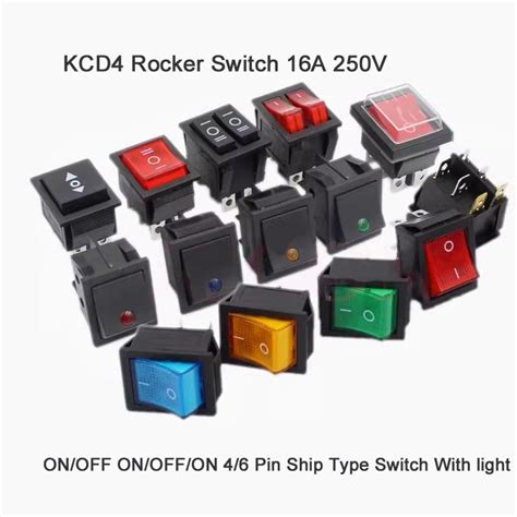 KCD4 ON-OFF Rocker Switch - Reliable 4-Leg Control Switch | Makerbazar