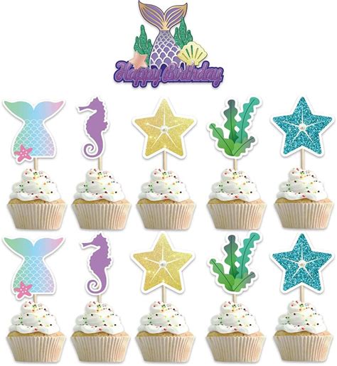 Buy Power to Go Mermaid Themed Birthday Balloons,Latex Sequined ...