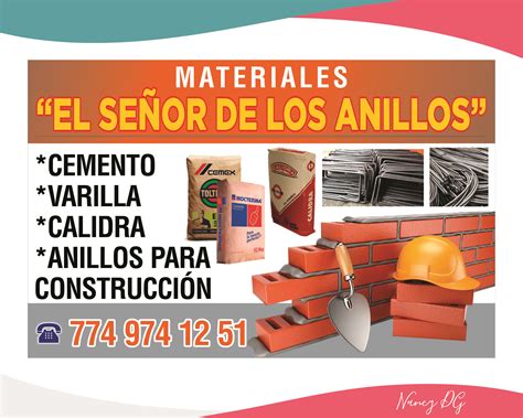 Construction Materials in Spanish Poster