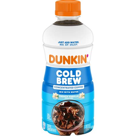 Dunkin’ French Vanilla Artificially Flavored Cold Brew Concentrated ...