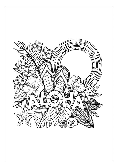 Easy Hawaii Coloring Pages [2025]