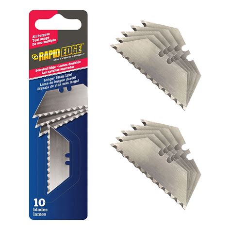 Rapid Edge Serrated Utility Blades 10 Pack | Rapid Tools