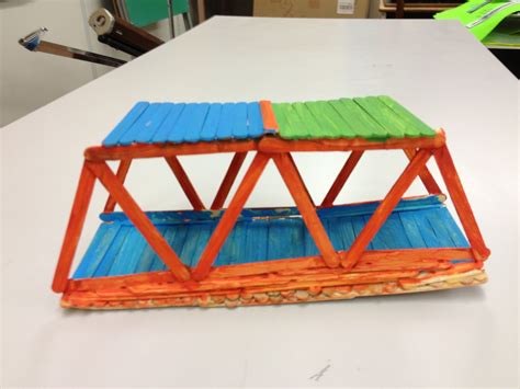 Covered Bridge Built from Popsicle Sticks by Grade 5 Students