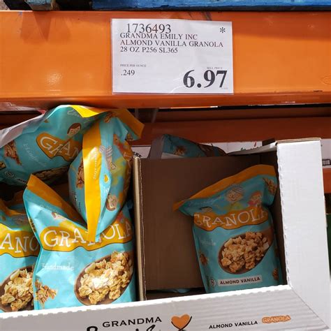 Grandma Emily Almond Vanilla Granola - Costco97.com