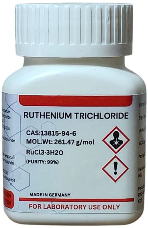 Ruthenium Trichloride Manufacturer Exporter Supplier from Mumbai India