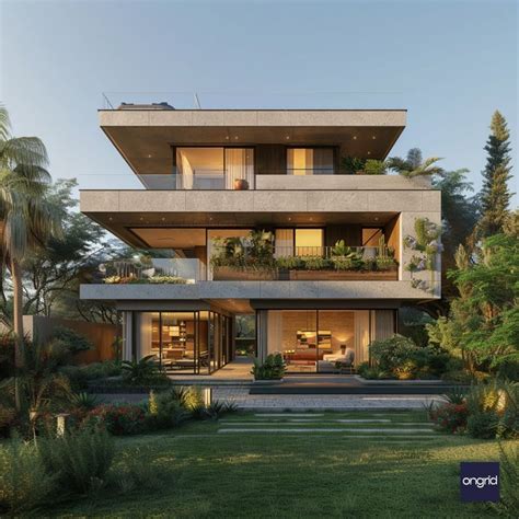 Three Floor Home Design - 50+ Modern Elevations – Ongrid Design