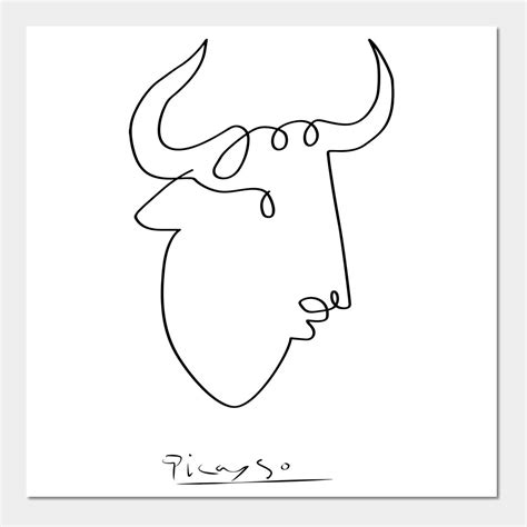 Picasso Line Drawings Bull