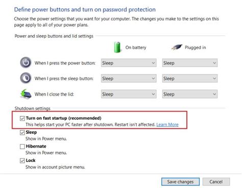 Image result for Windows Fast Startup Setting