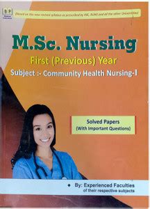 M.SC. Nursing First (Previous) Year (Sub. - Community Health Nursing-I ...