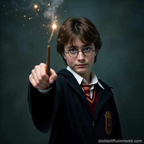 Harry Potter with Magic Wand | Stable Diffusion Online
