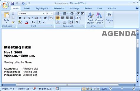 Using Wizard Design a Professional Letter Using Window 2007 的图像结果