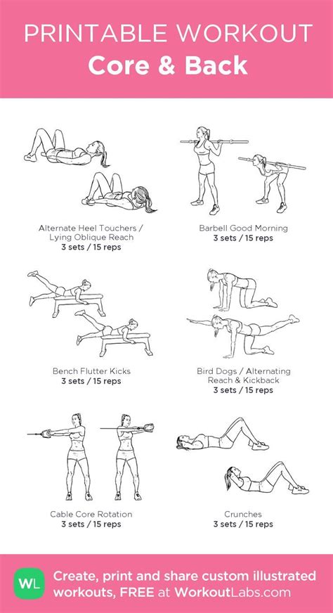 Printable Core Workout 的图像结果