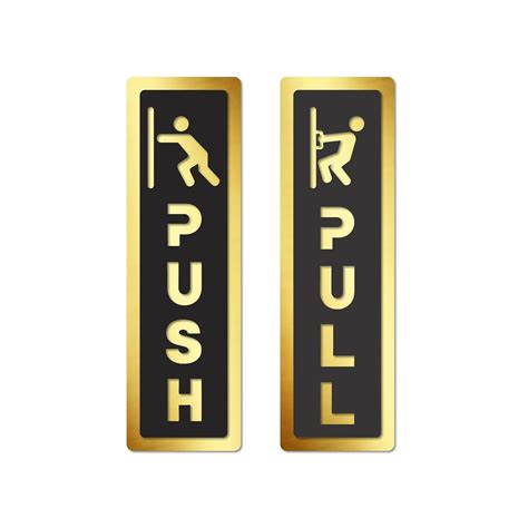 Goelite Acrylic Pull Push Sign Board For Stores, Café, Hotel ...