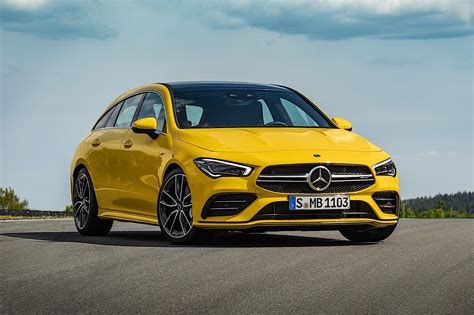 2020 Mercedes-AMG CLA 35 Shooting Brake Revealed in Eye-Popping Yellow - autoevolution