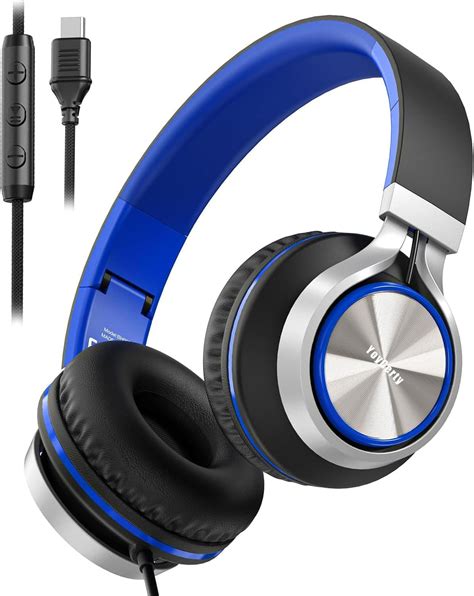 Amazon.com: yoygerty Upgraded USB Type C Wired Headphones, Foldable ...