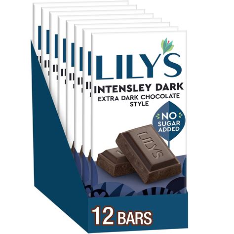 Lilys Intensely Dark Extra Dark Chocolate Style No Sugar Added ...