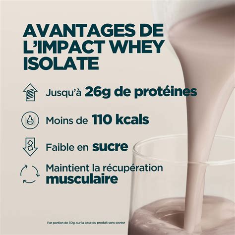 Impact Whey Isolate provenant d’animaux nourris exclusivement à l’herbe ...