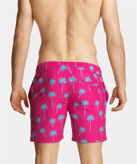 Men's beachwear shorts KMB-205-RÓŻOWY | Atlantic.pl