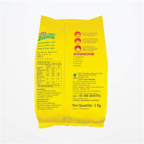 KLF Coconad Coconut Milk Powder MEGA SAVER PACK (1 Kg Pack x 6 No's ...