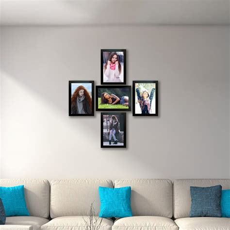 Kuber Industries Collage Photo Frame For Living Room, Wall Set of 5 ...