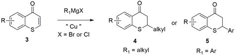 Progress on the Cu-Catalyzed 1,4-Conjugate Addition to Thiochromones