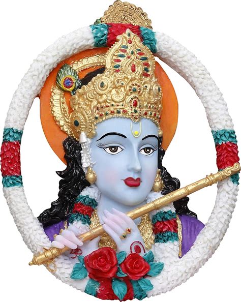 Buy Sri Krishna Culture-New Hand Crafted Big Flute Krishna Wall Hanging ...