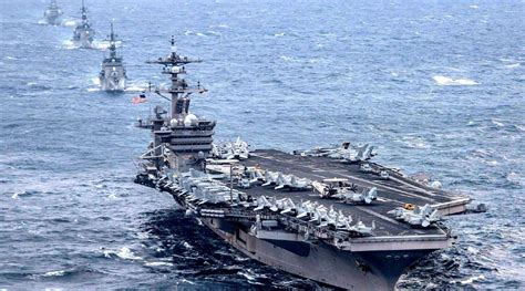 中东又来一艘航母！美海军战力翻一倍不止，伊朗背后大国回应_杜鲁门