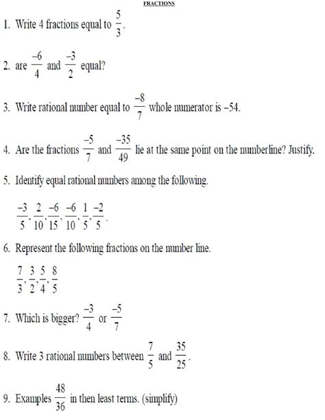 Image result for Fraction Exercises